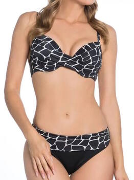 Bomain Giraf Zwart/Print Bikini Set
