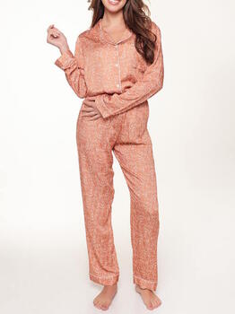 LingaDore Night  Bisque Autumn Bruin/Print Pyjama