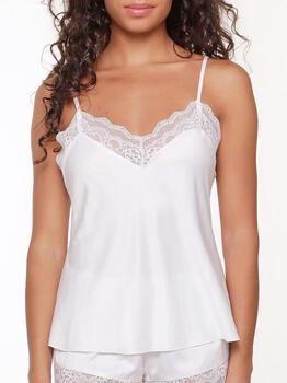 LingaDore Night SATIN Off White Slaapshirt