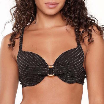 LingaDore Beach Black Diamond Zwart Voorgevormde Bikinitop