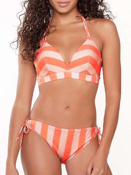LingaDore Beach  Choose Joy Oranje/Print Bikini Set