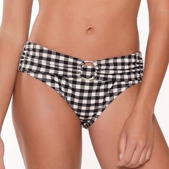 LingaDore Beach Square Print Zwart/Wit Bikini Broekje