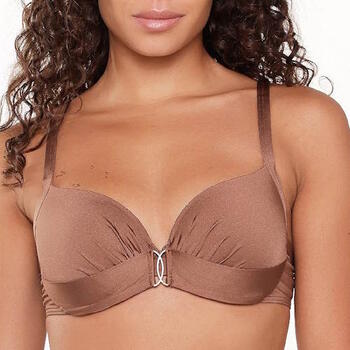 LingaDore Beach Nutshell Bruin Voorgevormde Bikinitop