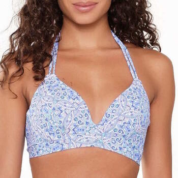 LingaDore Beach  All About The Details Blauw/Print Voorgevormde Bikinitop