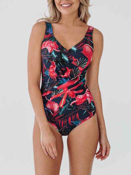 Bomain Lissabon Marine Blauw/Print Badpak