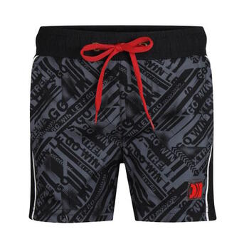  DJ DutchJeans Tekst Zwart/Grijs Zwemshort