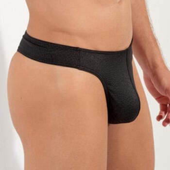 HOM Florida Zwart/Print Heren String