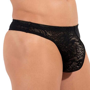 HOM Free Cut Lace  Zwart Heren String