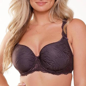 LingaDore Daily Uni Fit Plus Bra Bruin/Print Voorgevormde bh