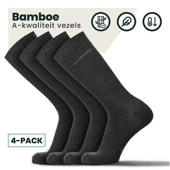 Bamboosa Jason Antraciet Sokken