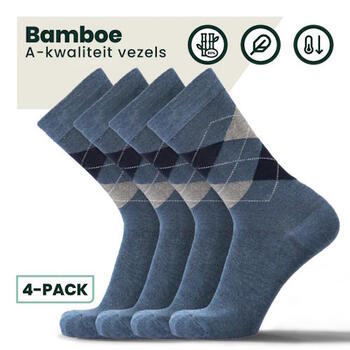 Bamboosa Steve Jeans Blauw Sokken