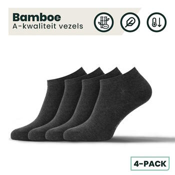 Bamboosa Jordan Antraciet Sneaker Sokken