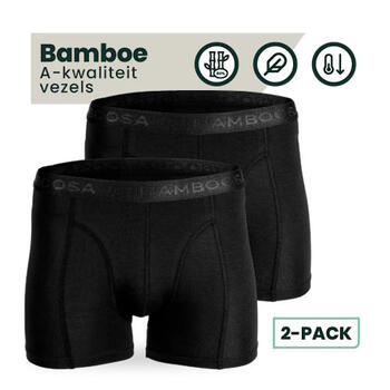 Bamboosa Lewis Zwart Bamboe Boxershort