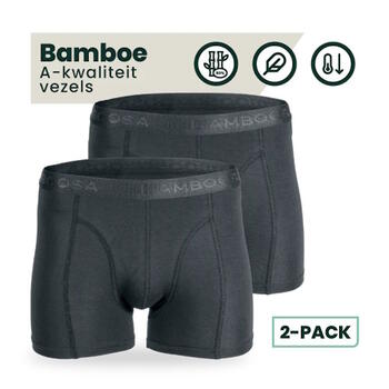 Bamboosa Lewis Antraciet Bamboe Boxershort