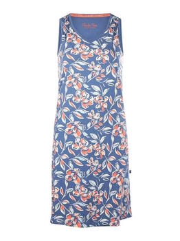 Charlie Choe Retro nights Marine Blauw/Print Nachthemd