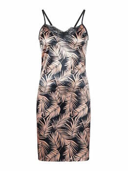 Charlie Choe Retro nights Marine Blauw/Print Slipdress