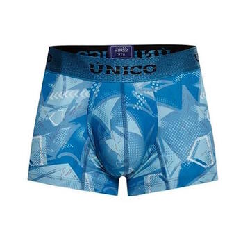 Mundo Unico Escantillon Blauw/Print Sport Trunk