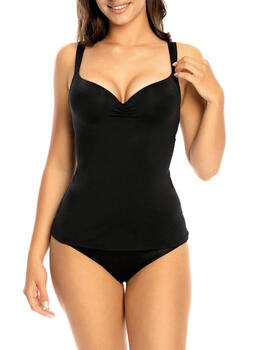 Viania 101652 BH Top Zwart Voorgevormde bh