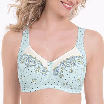 Anita Belvedere Blauw/Print Wireless bh