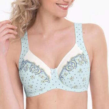 Anita Belvedere Blauw/Print Niet voorgevormde bh