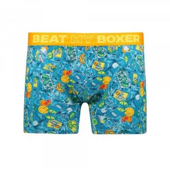 Beat My Boxer Cocktail Blauw/Print Boxershort