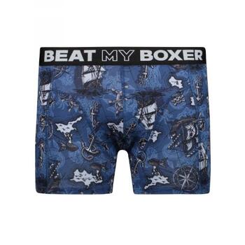 Beat My Boxer Pirates Blauw/Print Boxershort