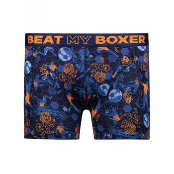 Beat My Boxer Football Blauw/Print Boxershort