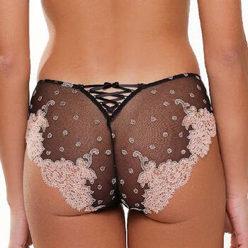 LingaDore black and cream Zwart Slip