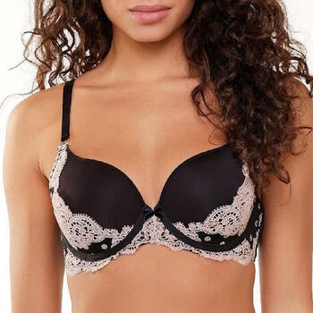LingaDore black and cream Zwart Voorgevormde bh