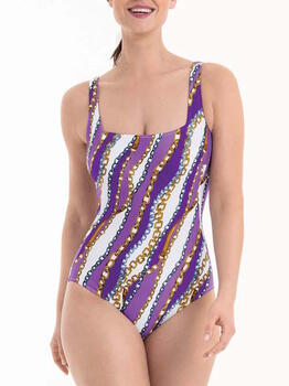 Anita Badmode Arina Paars/Print Badpak