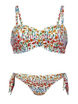 Rosa Faia Badmode Ella Wit/Print Bikini Set