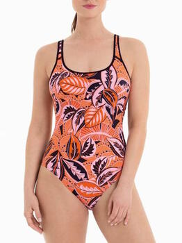 Anita Badmode Jimena Oranje/Print Badpak