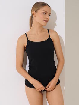 Lisca Kaia Zwart Spaghetti Top