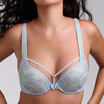 Marlies Dekkers Mariposa Blauw/Print Push Up bh