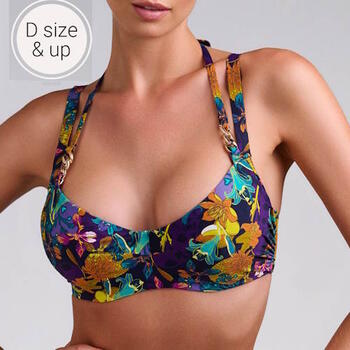 Marlies Dekkers Badmode Acapulco Paars/Print Soft-Cup Bikinitop