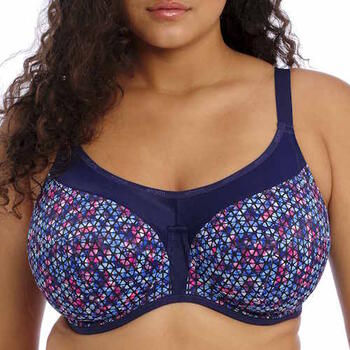 Elomi Energise Marine Blauw/Print Sport bh