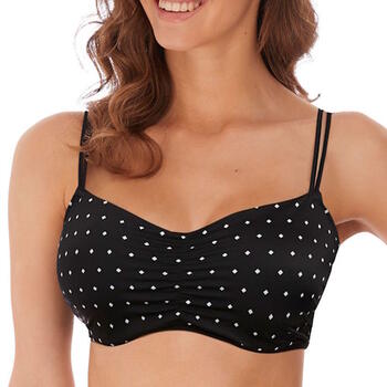 Freya Swim Jewel Cove Zwart/Wit Soft-Cup Bikinitop