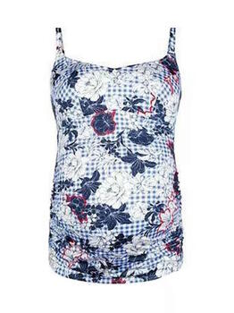 Anita Badmode Lelepa Blauw/Wit Tankini Top