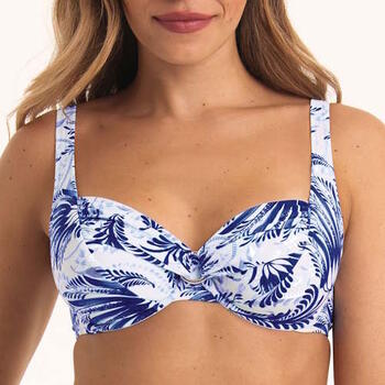 Anita Badmode Hermine Wit/Blauw Soft-Cup Bikinitop