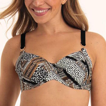 Anita Badmode Smilla Zwart/Print Soft-Cup Bikinitop