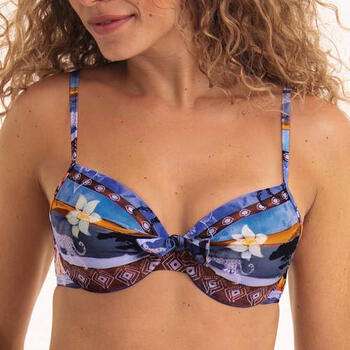 Rosa Faia Badmode Eleonore Blauw Voorgevormde Bikinitop