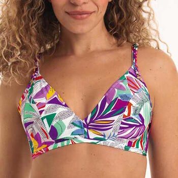 Rosa Faia Badmode Melissa Wit/Print Soft-Cup Bikinitop