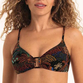 Rosa Faia Badmode Stella Zwart/Print Voorgevormde Bikinitop