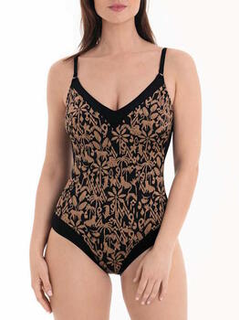Rosa Faia Badmode Mabela Zwart/Print Badpak
