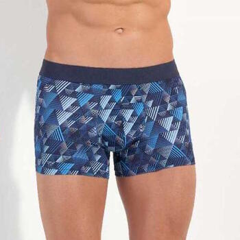 HOM Mekong Blauw/Print Boxershort