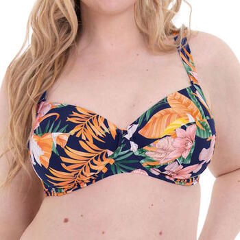Rosa Faia Badmode Luna Blauw/Print Prothese Bikinitop
