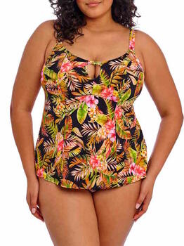 Elomi Swim Tiger Valley Zwart Tankini Top