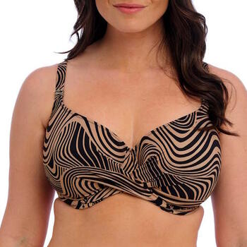 Fantasie Swim Pemba Island Zwart/Bruin Soft-Cup Bikinitop
