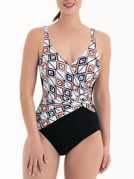 Anita Badmode Felia Zwart/Bruin Badpak