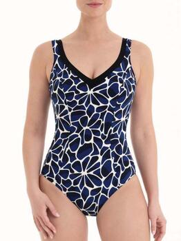 Anita Badmode Gabriella Blauw/Print Badpak